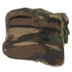 Zippered Enzyme Army Cap -Fashion Accessories Store 1234453085 2