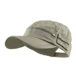 Cotton Washed Pocket Cap -Fashion Accessories Store 1236355387 4