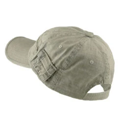 Cotton Washed Pocket Cap -Fashion Accessories Store 1236355388 2