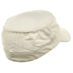 Washed Cotton Fitted Army Cap 29 Washed Cotton Fitted Army Cap -Fashion Accessories Store 1254306527 4