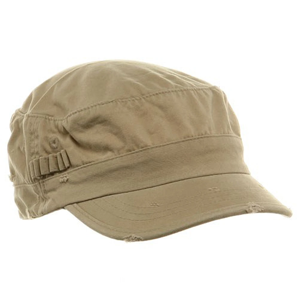 Washed Cotton Fitted Army Cap 18 Washed Cotton Fitted Army Cap - Image 16