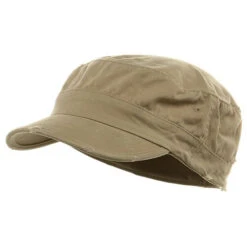 Washed Cotton Fitted Army Cap 40 Washed Cotton Fitted Army Cap -Fashion Accessories Store 1271842236 4