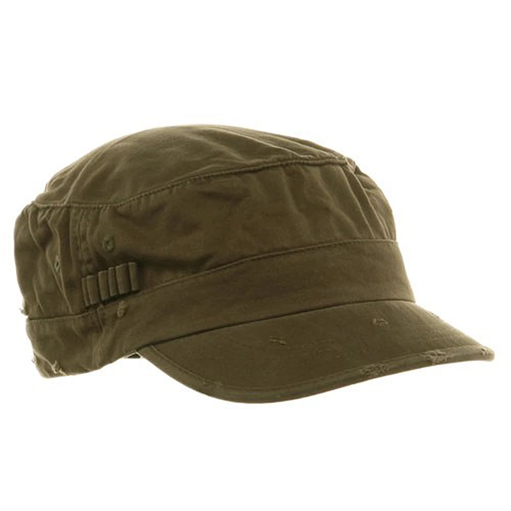 Washed Cotton Fitted Army Cap 13 Washed Cotton Fitted Army Cap - Image 11