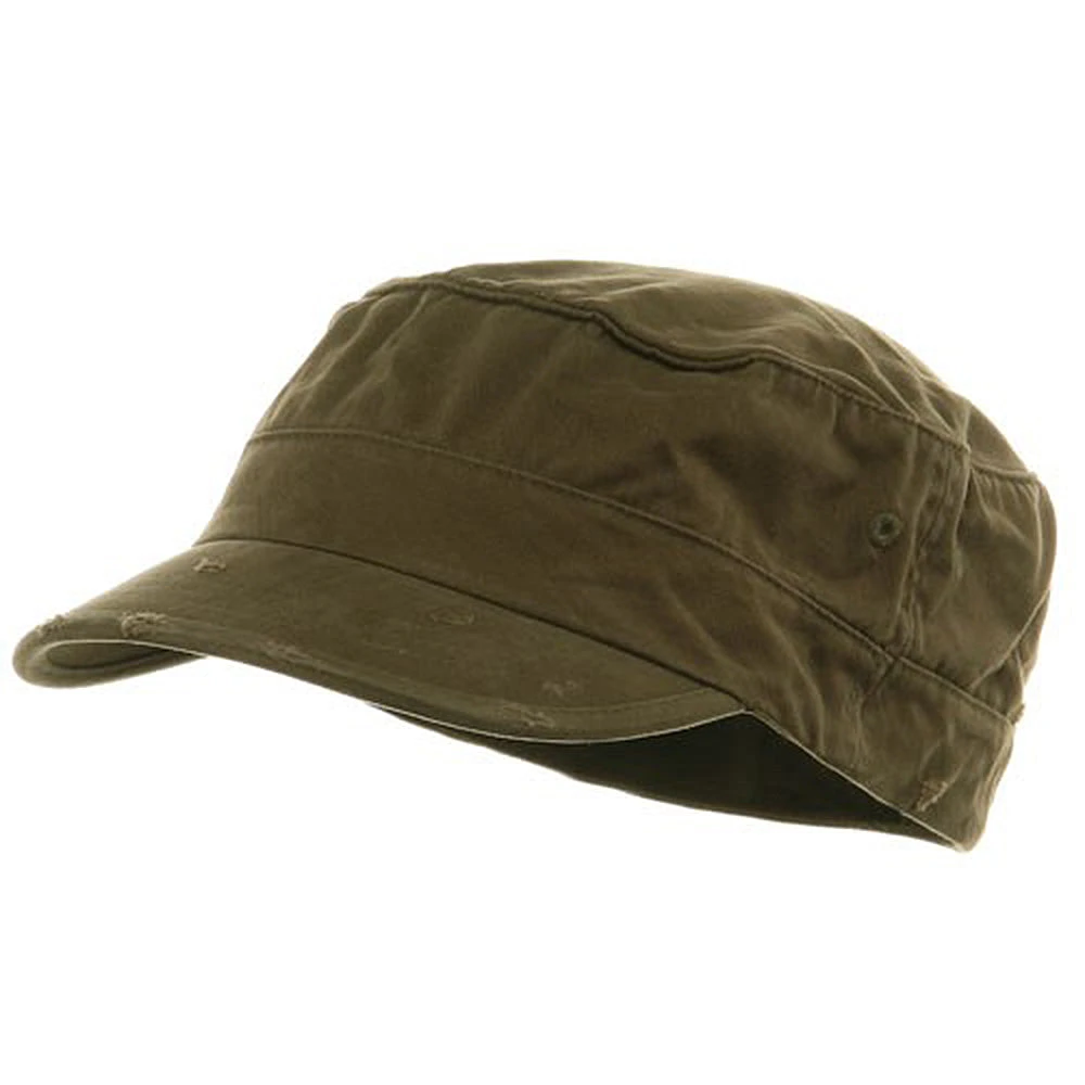 Washed Cotton Fitted Army Cap 16 Washed Cotton Fitted Army Cap - Image 14