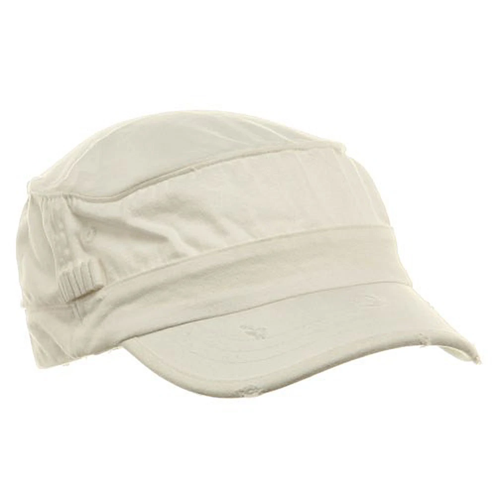 Washed Cotton Fitted Army Cap 8 Washed Cotton Fitted Army Cap - Image 6