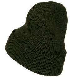 Stretch Heavy Wool Military XL Cuff Beanie -Fashion Accessories Store 1289925372 4