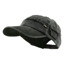 Cotton Washed Pocket Cap -Fashion Accessories Store 1298393302 4