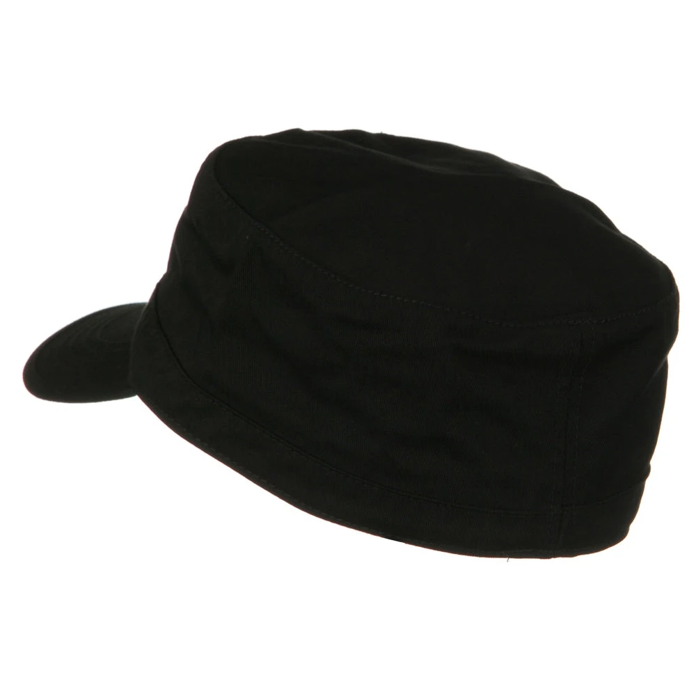 Cotton Fitted Military Cap 4 Cotton Fitted Military Cap - Image 2