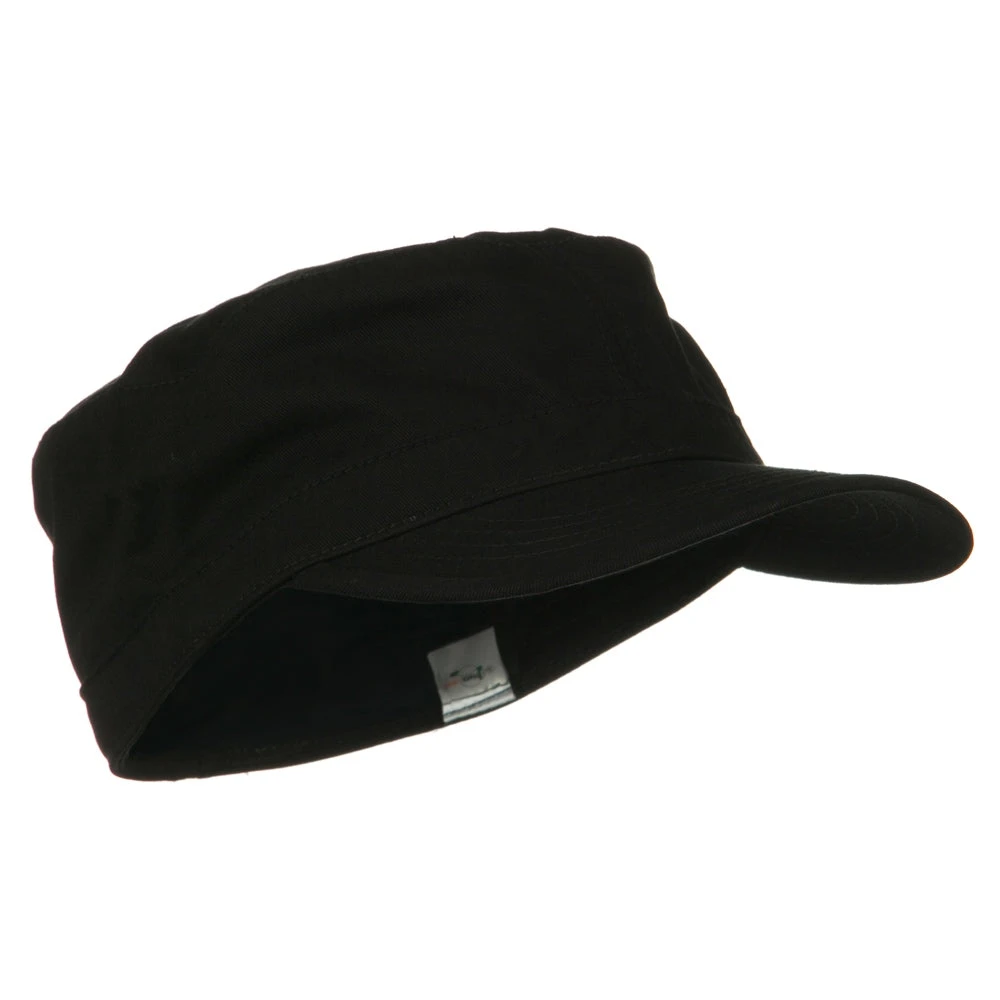 Cotton Fitted Military Cap 6 Cotton Fitted Military Cap - Image 4