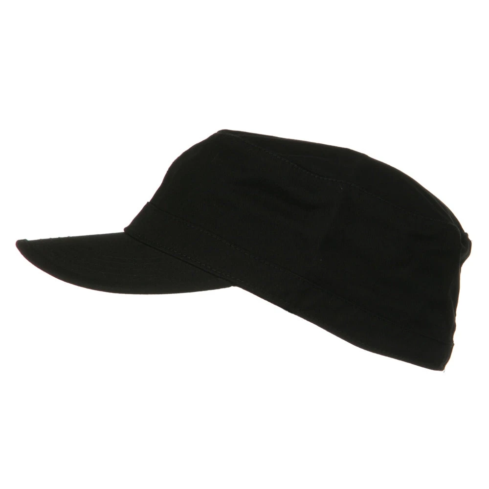 Cotton Fitted Military Cap 7 Cotton Fitted Military Cap - Image 5