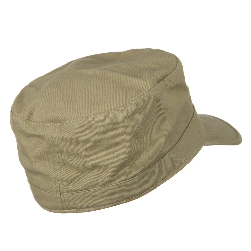 Cotton Fitted Military Cap 10 Cotton Fitted Military Cap - Image 8