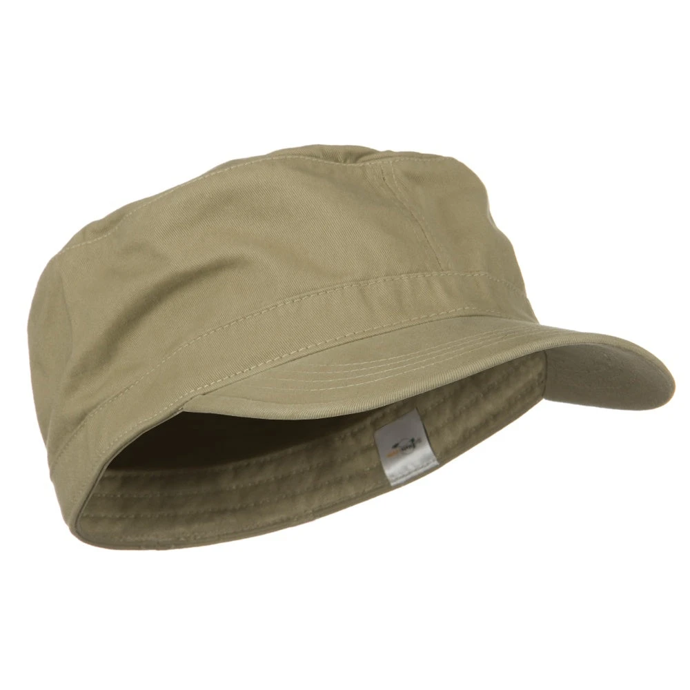 Cotton Fitted Military Cap 11 Cotton Fitted Military Cap - Image 9