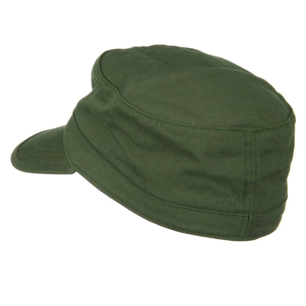 Cotton Fitted Military Cap 14 Cotton Fitted Military Cap - Image 12