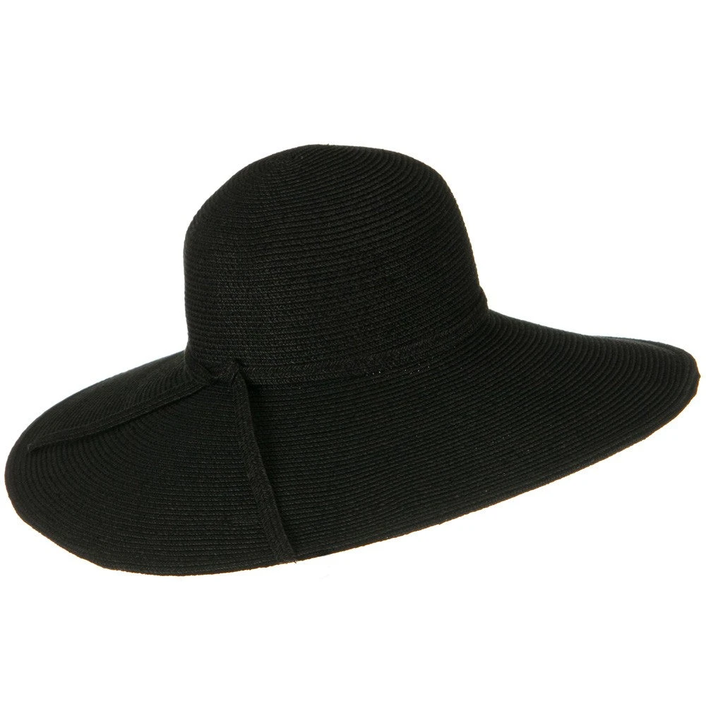 UPF 50+ Cotton Paper Braid 5 Inch Brim Self Tie Hat 5 UPF 50+ Cotton Paper Braid 5 Inch Brim Self Tie Hat - Image 3