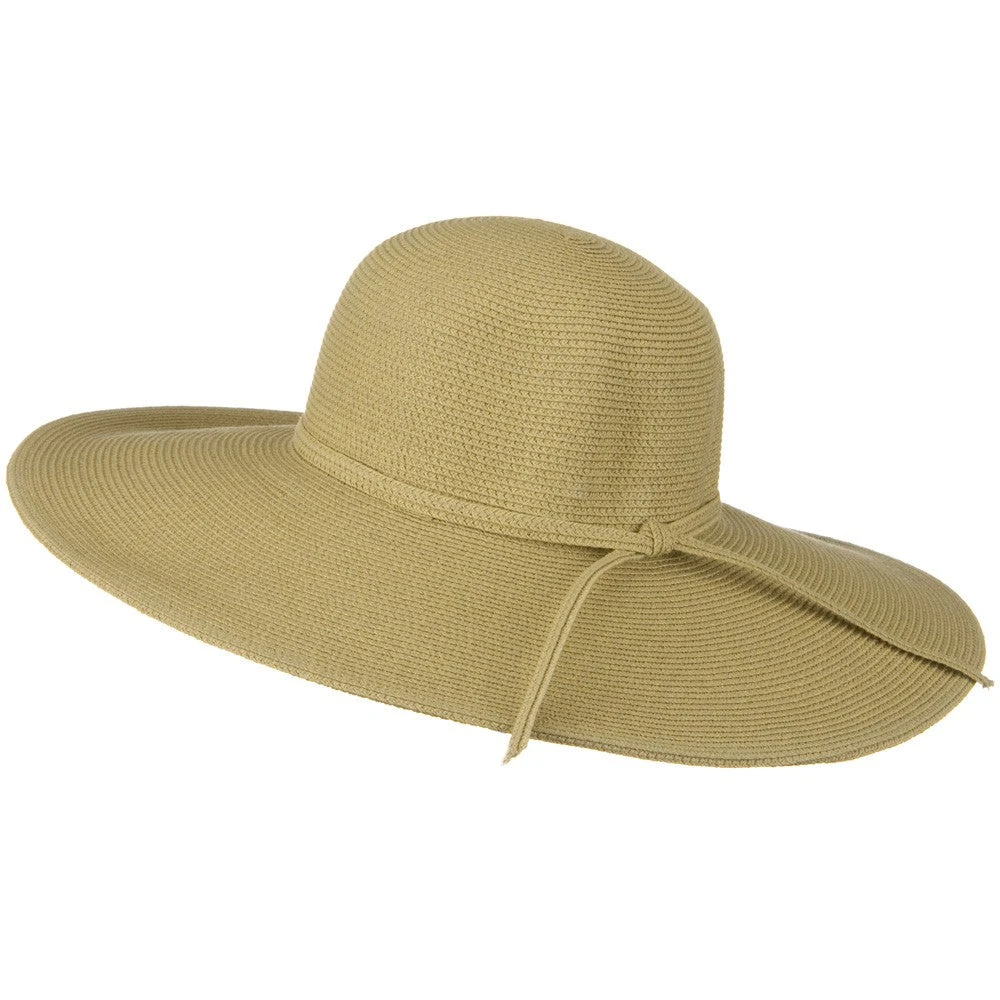 UPF 50+ Cotton Paper Braid 5 Inch Brim Self Tie Hat 14 UPF 50+ Cotton Paper Braid 5 Inch Brim Self Tie Hat - Image 12