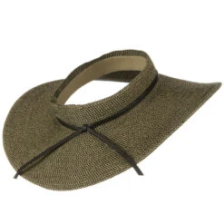 UPF50+ Crownless 4 Inch Wide Brim Visor -Fashion Accessories Store 1314200898 2