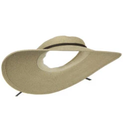 UPF50+ Crownless 4 Inch Wide Brim Visor -Fashion Accessories Store 1314201363 2