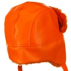 Trooper Hats-Orange Vinyl -Fashion Accessories Store 1317643281 4