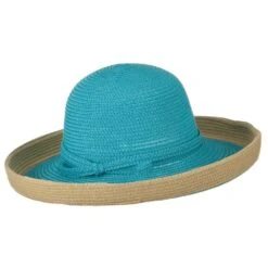 Two Tone Wide Tan Kettle Brim Hat -Fashion Accessories Store 1330675063 3