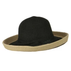 Two Tone Wide Tan Kettle Brim Hat -Fashion Accessories Store 1330675191 3