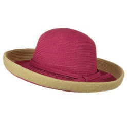 Two Tone Wide Tan Kettle Brim Hat -Fashion Accessories Store 1330675262 3