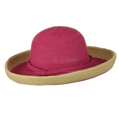 Two Tone Wide Tan Kettle Brim Hat -Fashion Accessories Store 1330675263 3