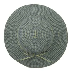 UPF 50+ Checkered 4 Inch Brim Self Tie Hat 30 UPF 50+ Checkered 4 Inch Brim Self Tie Hat -Fashion Accessories Store 1331210418 3