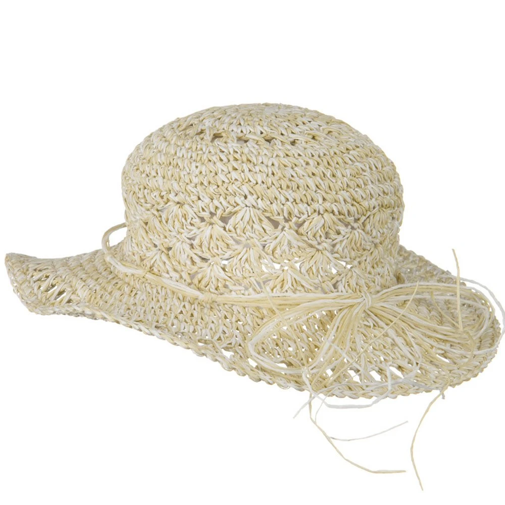 Girls Scallop Design Self Tie Hat 4 Girls Scallop Design Self Tie Hat - Image 2