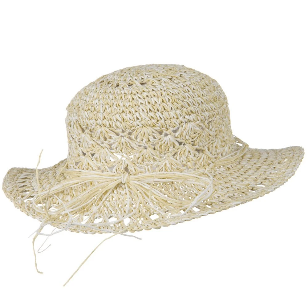 Girls Scallop Design Self Tie Hat 5 Girls Scallop Design Self Tie Hat - Image 3