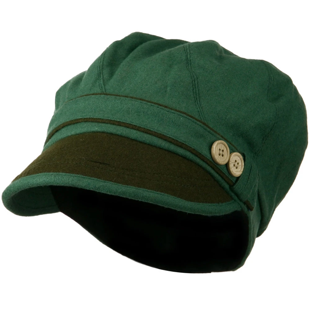 Women's 2 Tone Wool Poly Blend Newsboy Cap 3 Women's 2 Tone Wool Poly Blend Newsboy Cap