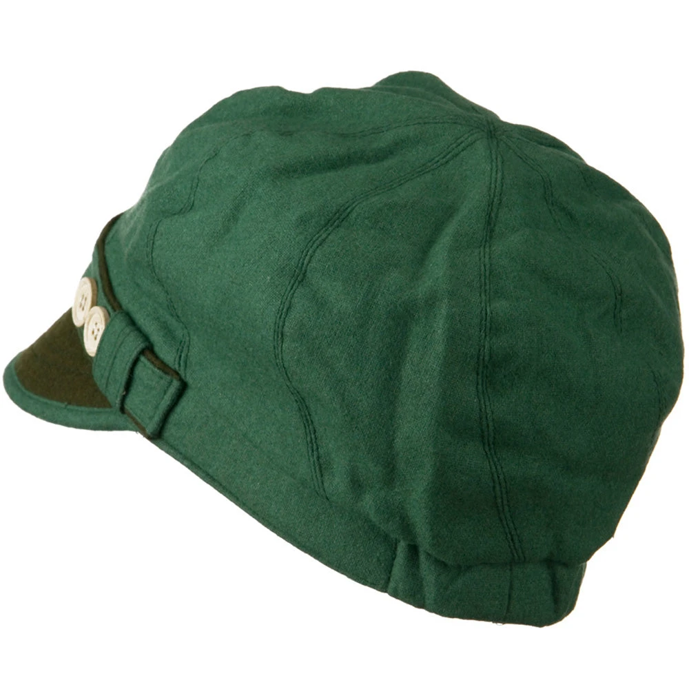 Women's 2 Tone Wool Poly Blend Newsboy Cap 6 Women's 2 Tone Wool Poly Blend Newsboy Cap - Image 4