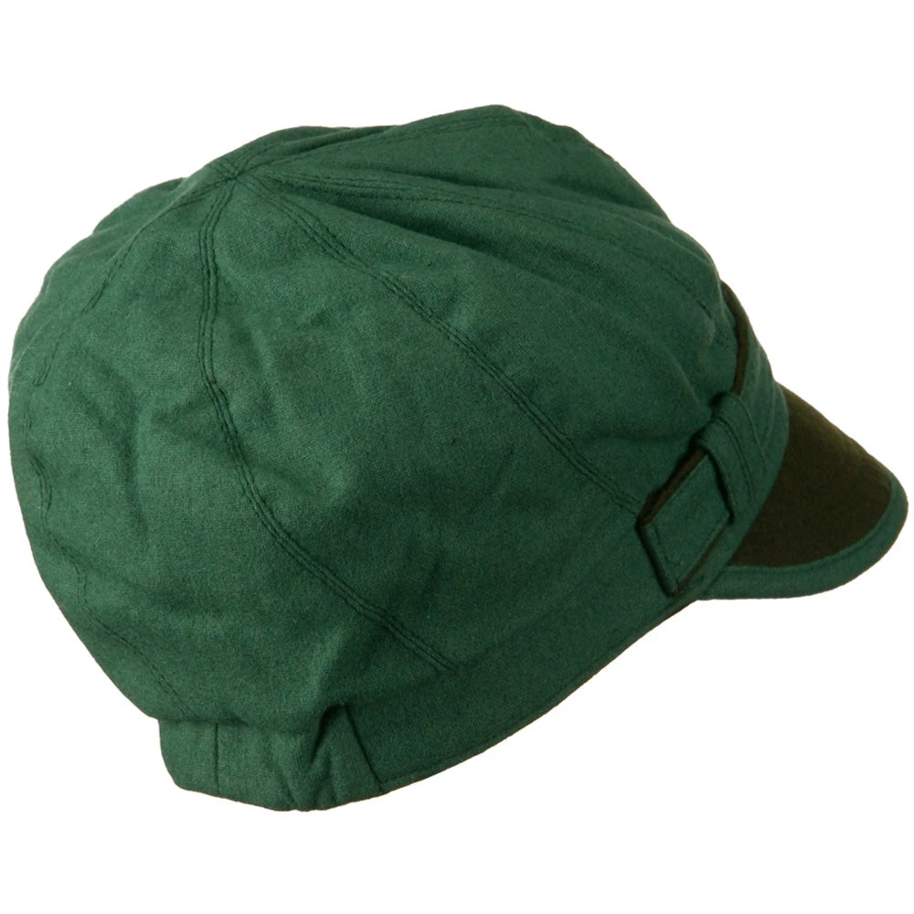 Women's 2 Tone Wool Poly Blend Newsboy Cap 4 Women's 2 Tone Wool Poly Blend Newsboy Cap - Image 2