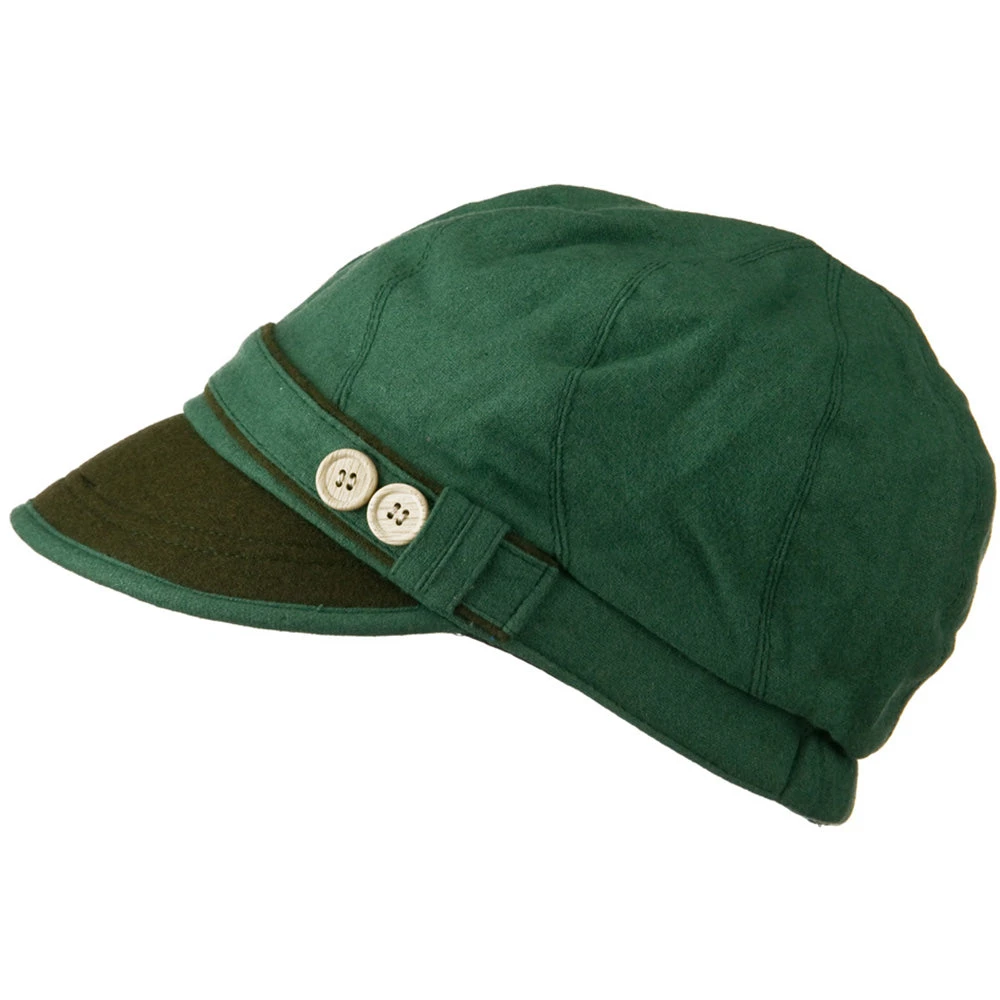 Women's 2 Tone Wool Poly Blend Newsboy Cap 7 Women's 2 Tone Wool Poly Blend Newsboy Cap - Image 5