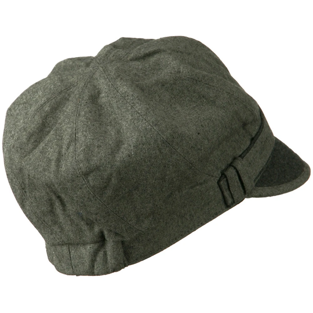 Women's 2 Tone Wool Poly Blend Newsboy Cap 11 Women's 2 Tone Wool Poly Blend Newsboy Cap - Image 9