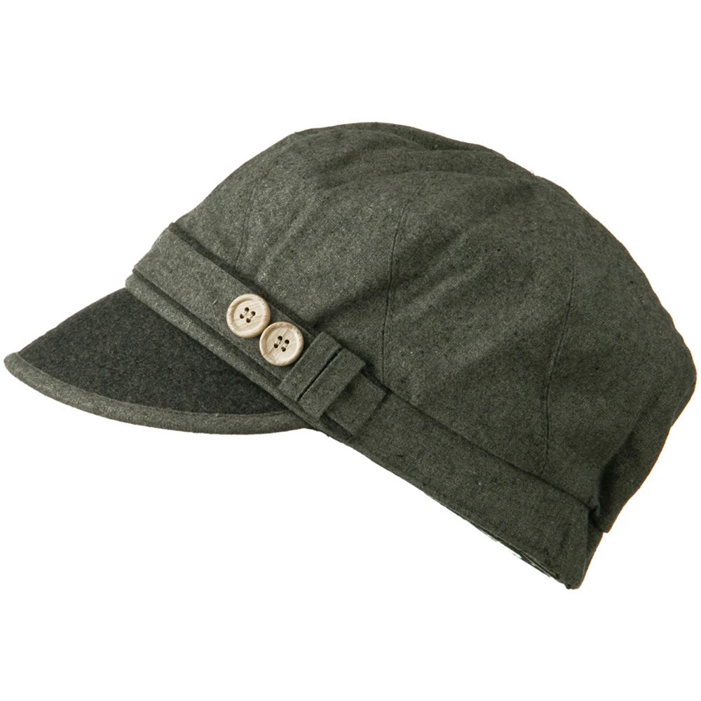 Women's 2 Tone Wool Poly Blend Newsboy Cap 10 Women's 2 Tone Wool Poly Blend Newsboy Cap - Image 8
