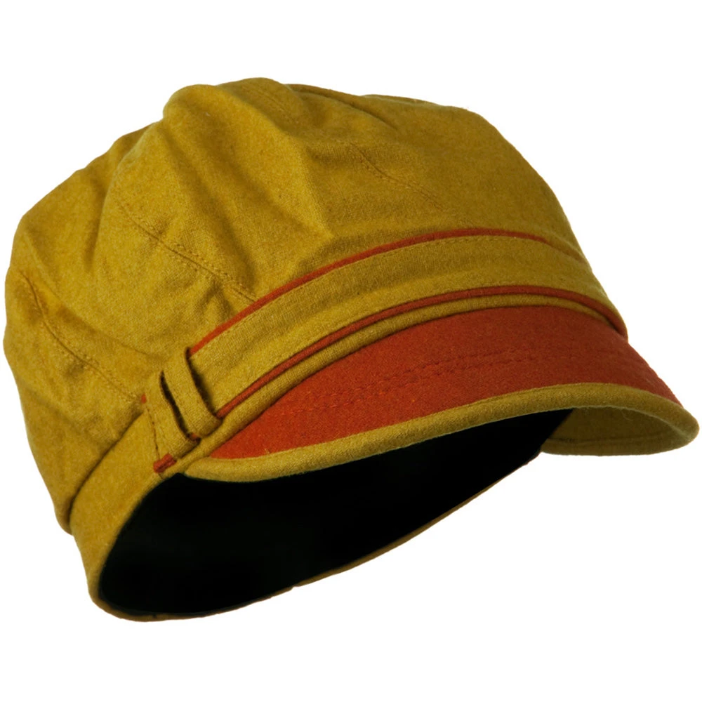 Women's 2 Tone Wool Poly Blend Newsboy Cap 22 Women's 2 Tone Wool Poly Blend Newsboy Cap - Image 20