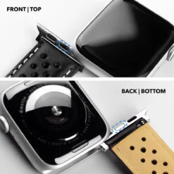 Apple Watch | Crimson Red & Linen Stitch Racing Horween Leather -Fashion Accessories Store APPL RACQR BLKLIN SS DT5 1 01 1 13af434a 8ff2 413f 80cf 9637ed6bfd83