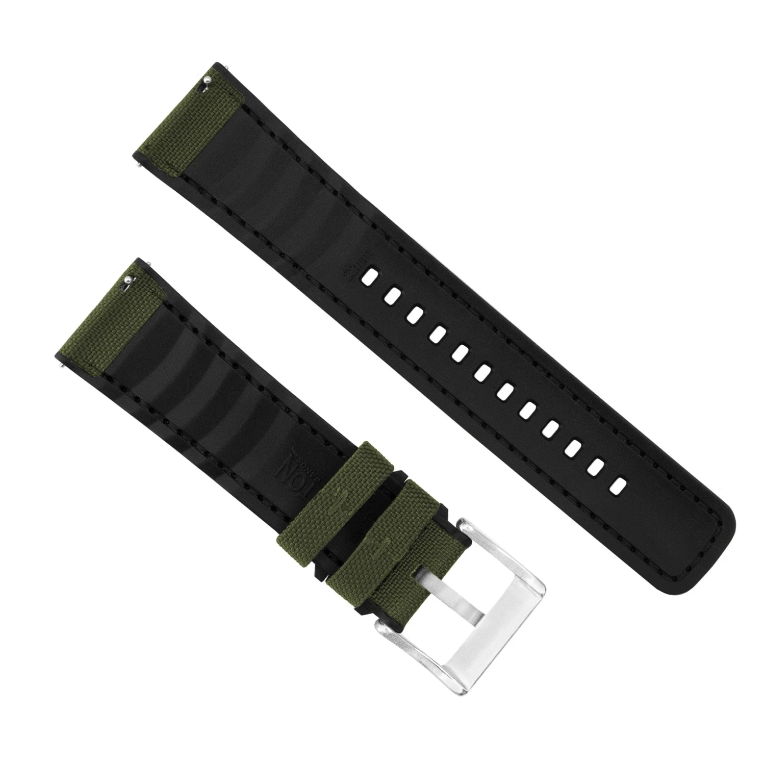 Amazfit Bip | Cordura Fabric & Silicone Hybrid | Army Green 6 Amazfit Bip | Cordura Fabric & Silicone Hybrid | Army Green - Image 4