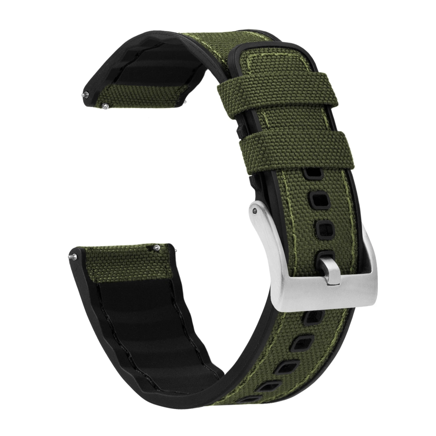 Samsung Galaxy Watch | Cordura Fabric & Silicone Hybrid | Army Green 3 Samsung Galaxy Watch | Cordura Fabric & Silicone Hybrid | Army Green