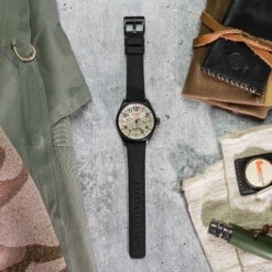 Black Cordura Fabric And Silicone Hybrid -Fashion Accessories Store CQR BLACK BLK