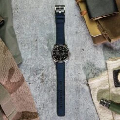 Navy Blue Cordura Fabric And Silicone Hybrid -Fashion Accessories Store CQR NAVY SS 2