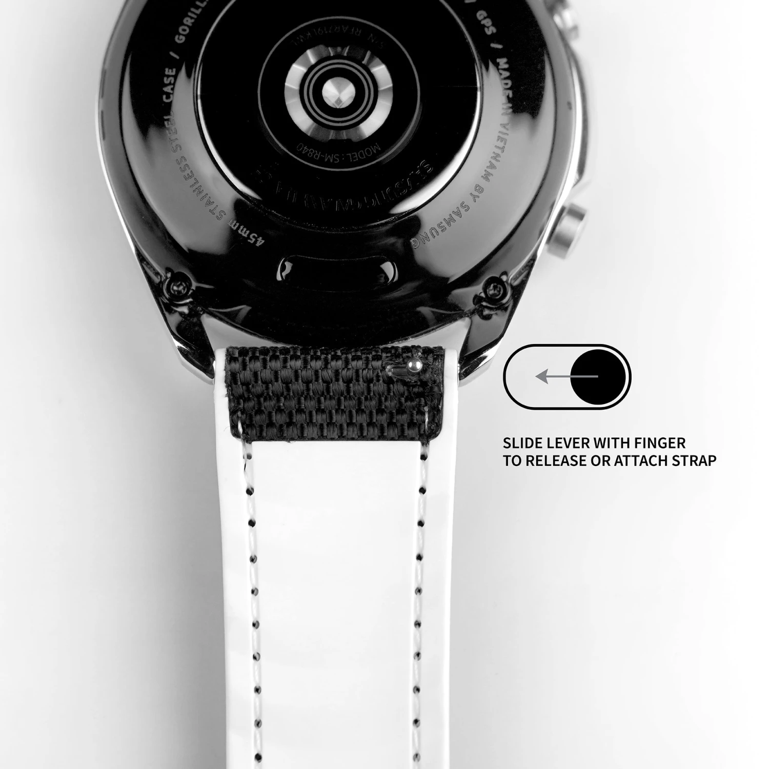 Black Cordura Fabric And White Silicone Hybrid 6 Black Cordura Fabric And White Silicone Hybrid - Image 4