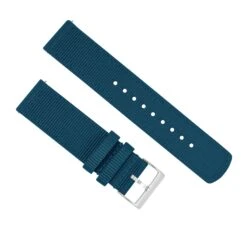 Steel Blue | Two-Piece NATO Style -Fashion Accessories Store GreenBlueNATOQRSTopView ss c778d2a1 81c5 4399 8112 34b8d4f2c184