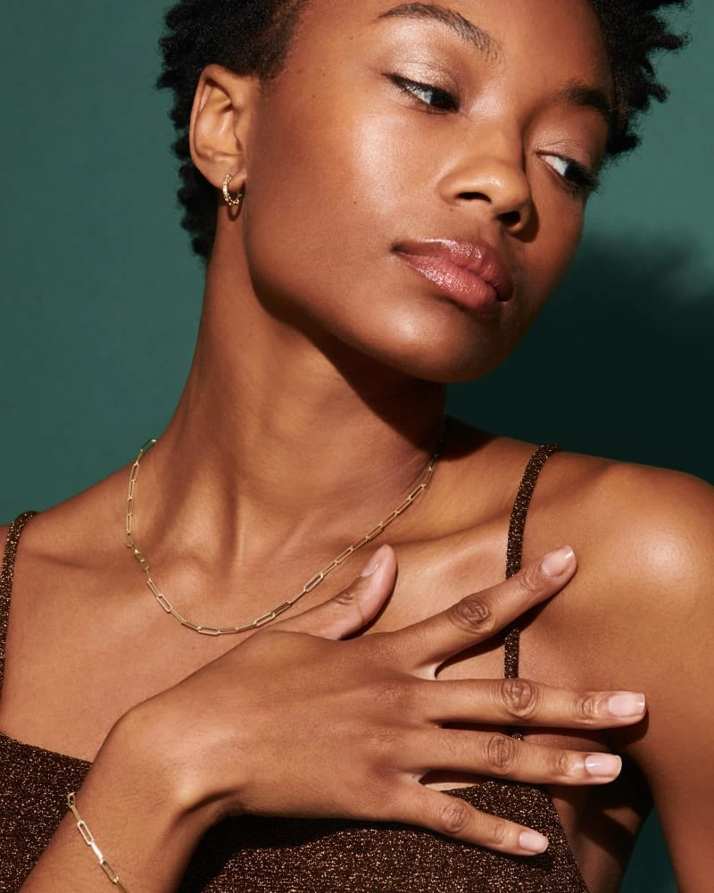 Courtney Paperclip Bracelet In Gold 4 Courtney Paperclip Bracelet In Gold - Image 2