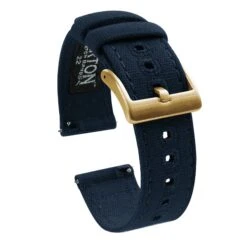 Navy Blue | Crafted Canvas 25 Navy Blue | Crafted Canvas -Fashion Accessories Store Navy Blue Canvas Gold Buckle