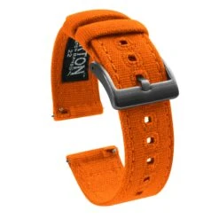 Pumpkin Orange | Crafted Canvas -Fashion Accessories Store PumpkinCanvasV2 Gunmetal