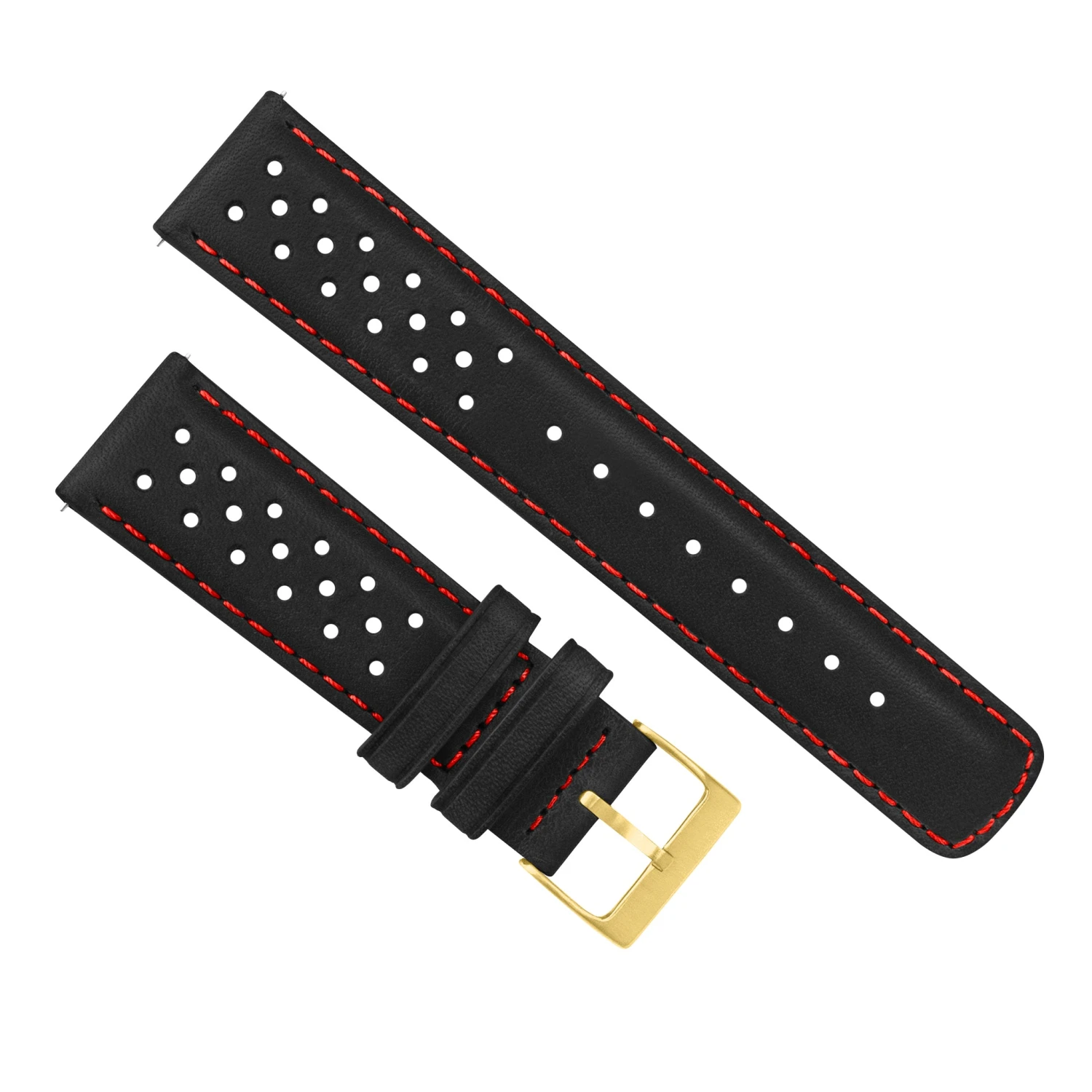 Black & Red Stitch | Racing Horween Leather 14 Black & Red Stitch | Racing Horween Leather - Image 12
