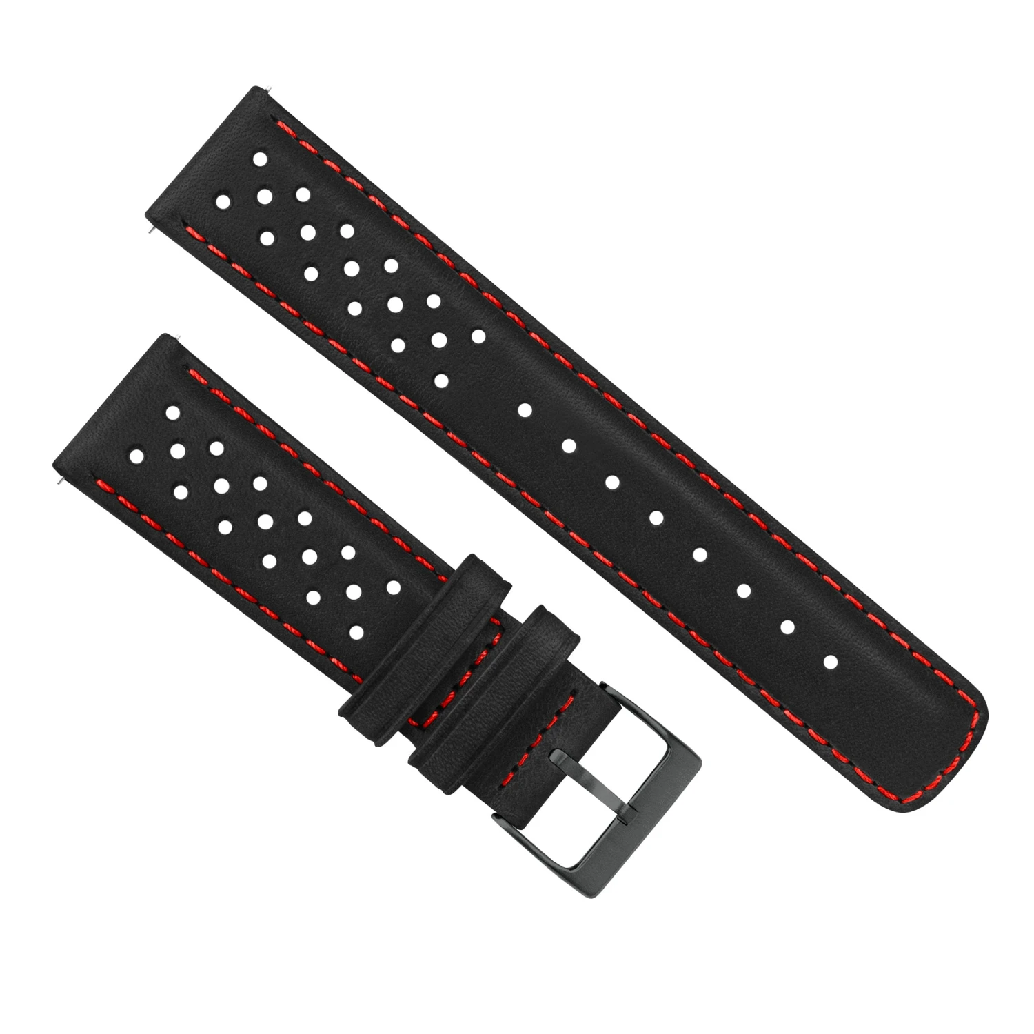 Black & Red Stitch | Racing Horween Leather 13 Black & Red Stitch | Racing Horween Leather - Image 11