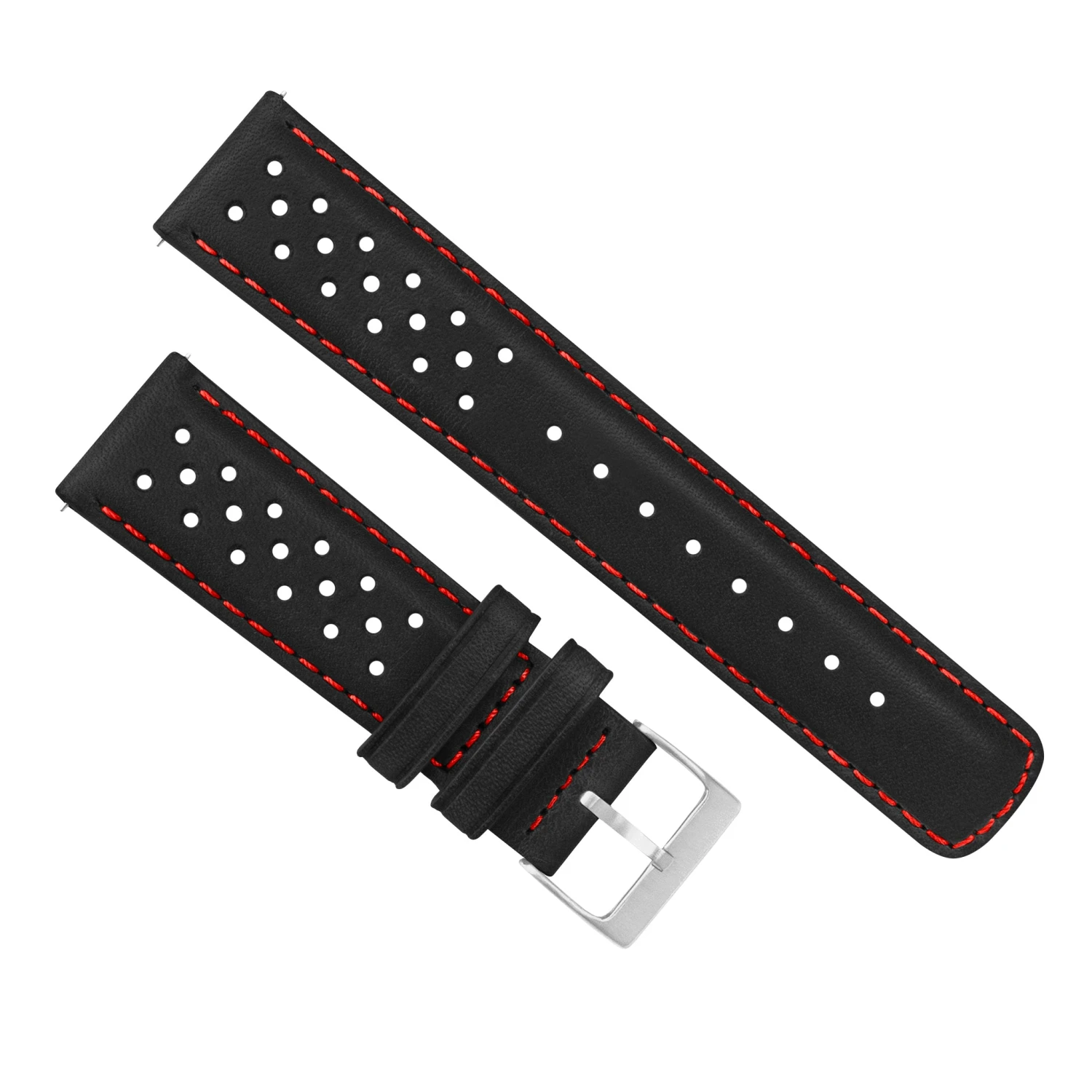 Black & Red Stitch | Racing Horween Leather 11 Black & Red Stitch | Racing Horween Leather - Image 9