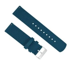 Steel Blue | Two-Piece NATO Style -Fashion Accessories Store TealNATOQRSBackview SS d2169300 bc54 47ce b9e7 555e7e307f13
